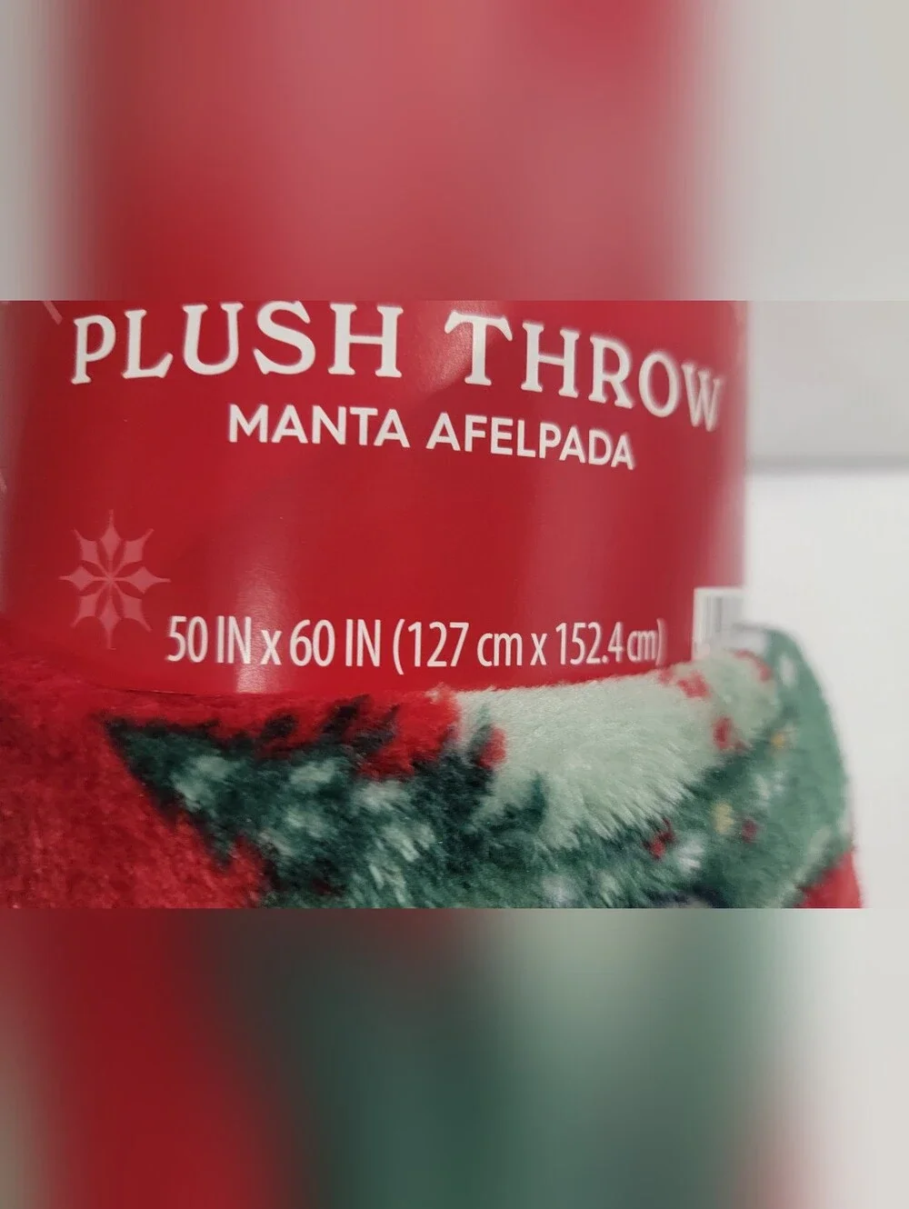 Holiday Time branded plush Christmas throw blanket featuring a festive truck